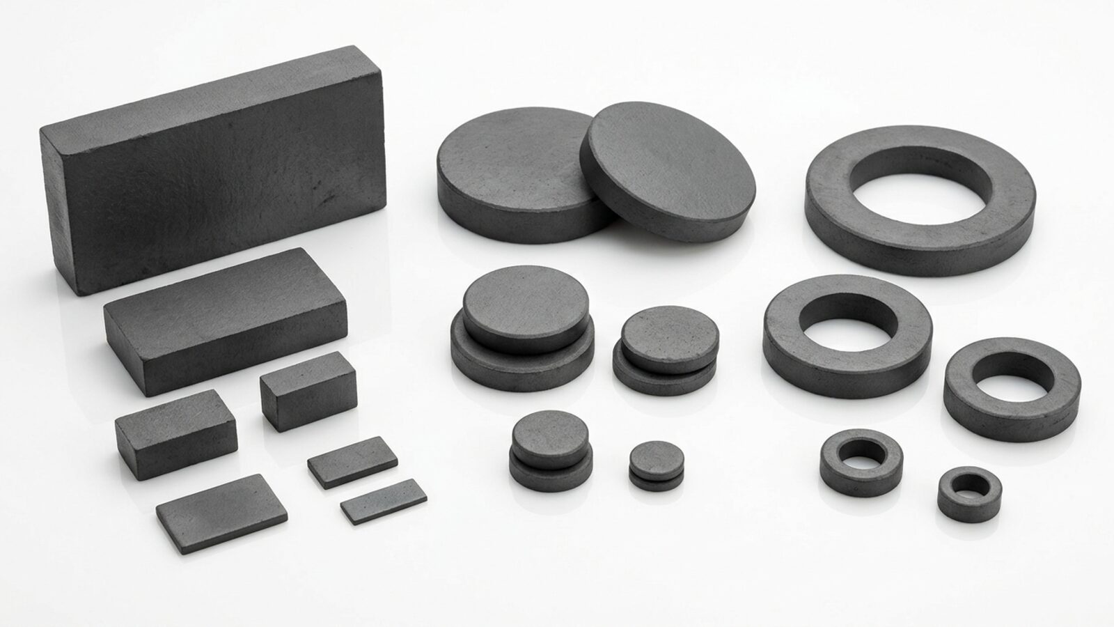 Imanes de ferrite y neodimio - Globaltek
